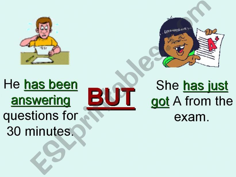 Present Perfect Simple vs. Present Perfect Continuous - PART 3
