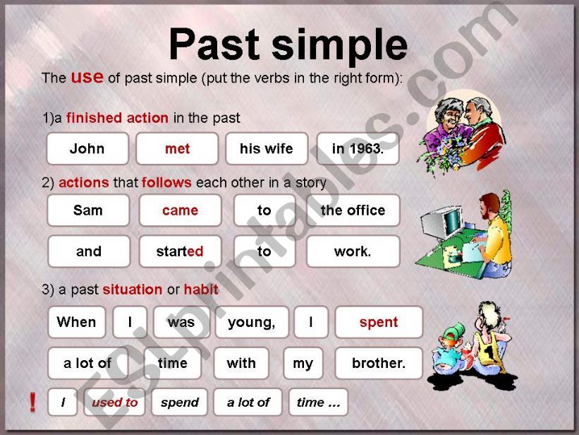 Past simple (part 4) powerpoint