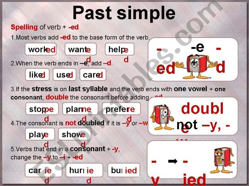 Past simple (part 5) powerpoint