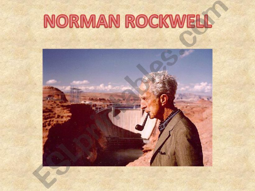 How to present a slideshow about Norman Rockwell