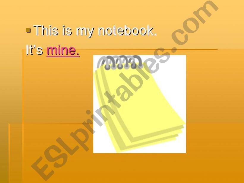 possessive pronouns powerpoint