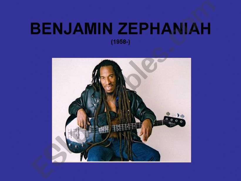 Benjamin Zephaniah powerpoint
