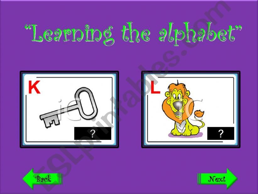 Alphabet powerpoint