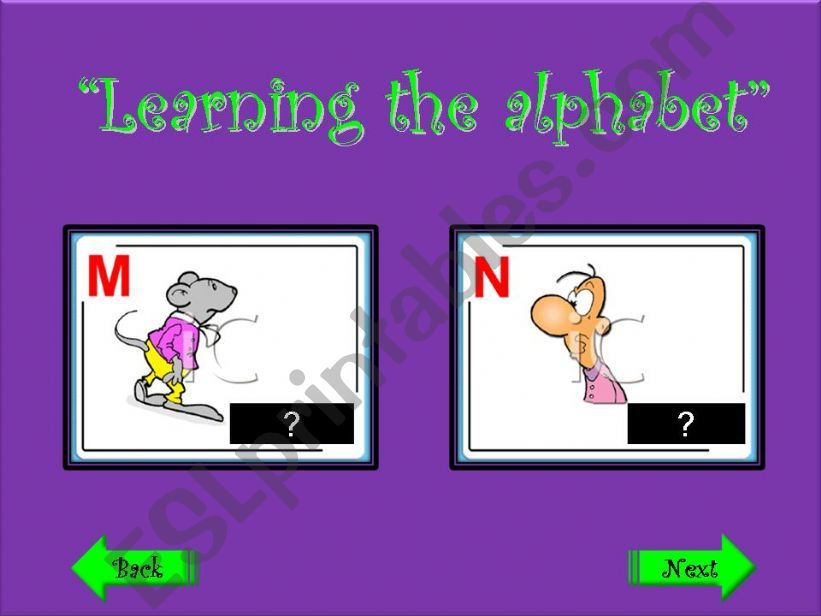 Alphabet  powerpoint