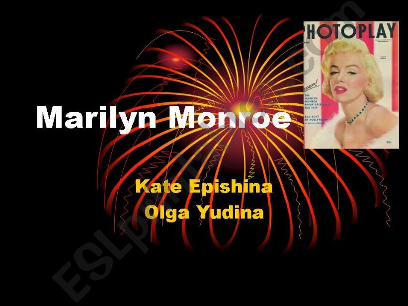 Marilyn Monroe powerpoint