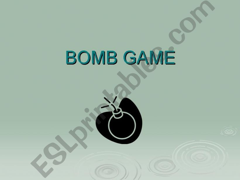 BOMB GAME powerpoint