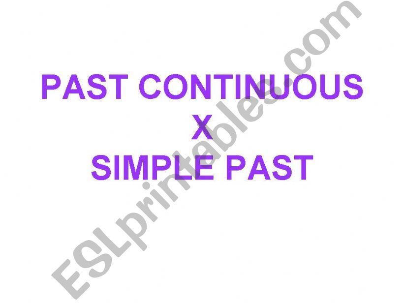 Past continuos and Simple past