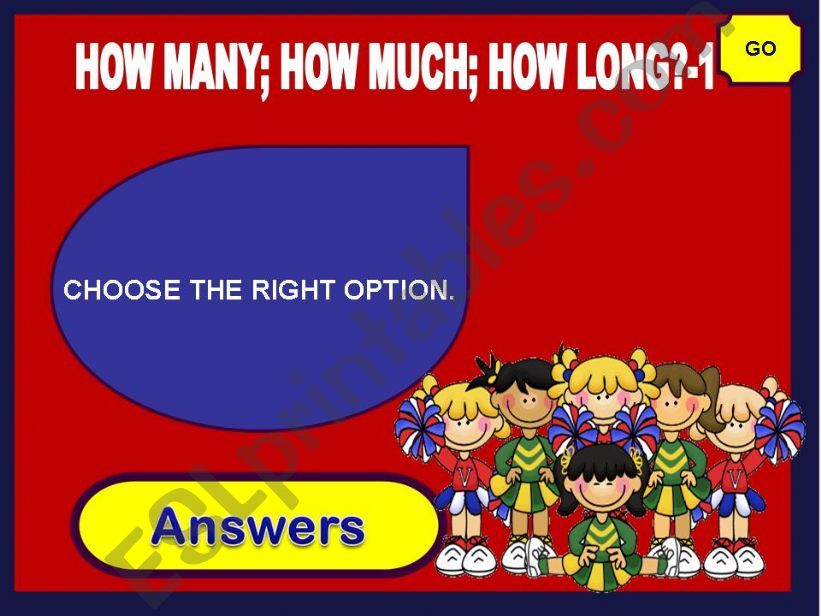 HOW MUCH, HOW MANY, HOW LONG? -GAME (1)