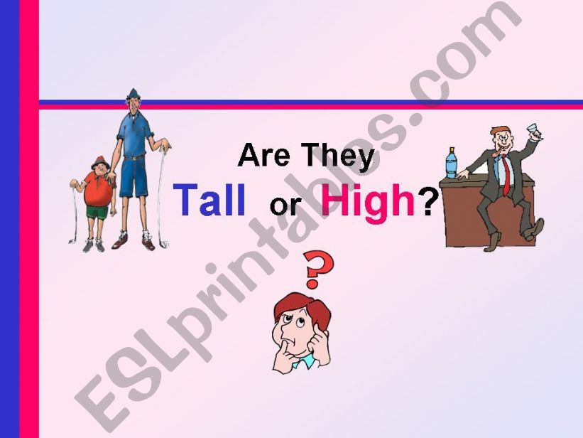 High or Tall? powerpoint