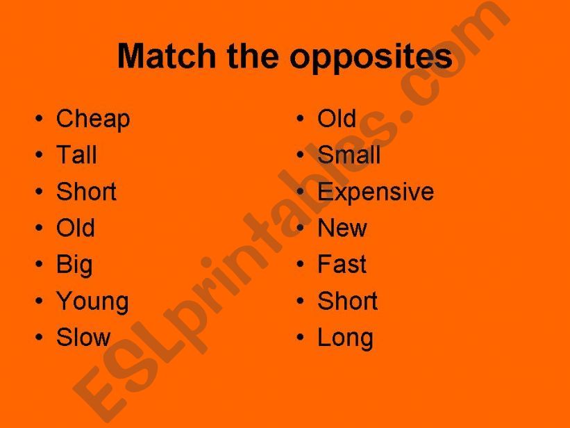 Basic adjectives powerpoint
