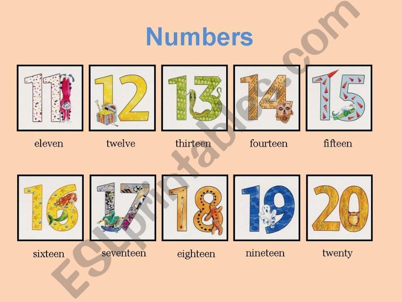 Numbers powerpoint