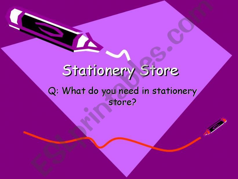 stationery store powerpoint