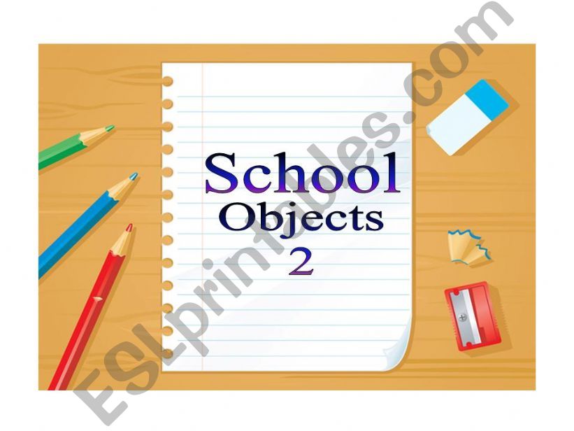 School Objects 2 powerpoint
