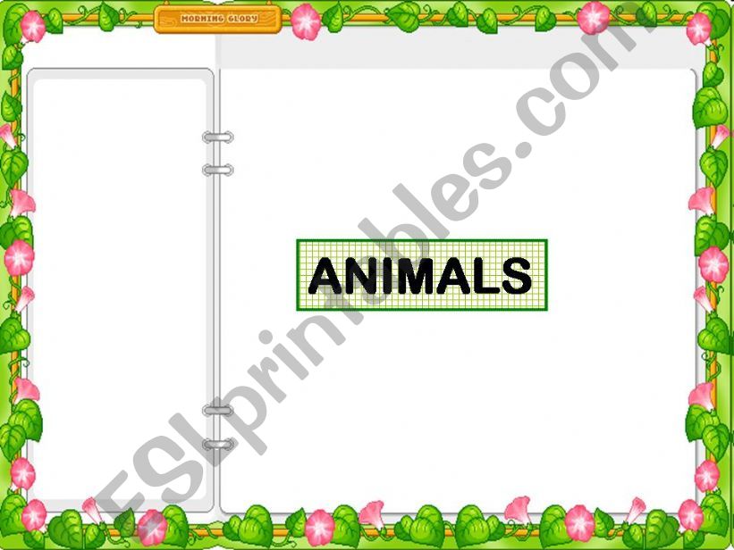 ANIMALS powerpoint