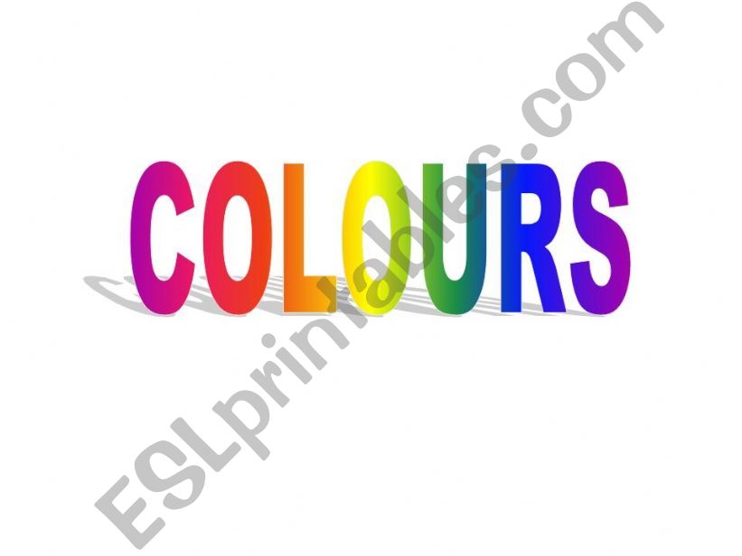 Colours II  powerpoint