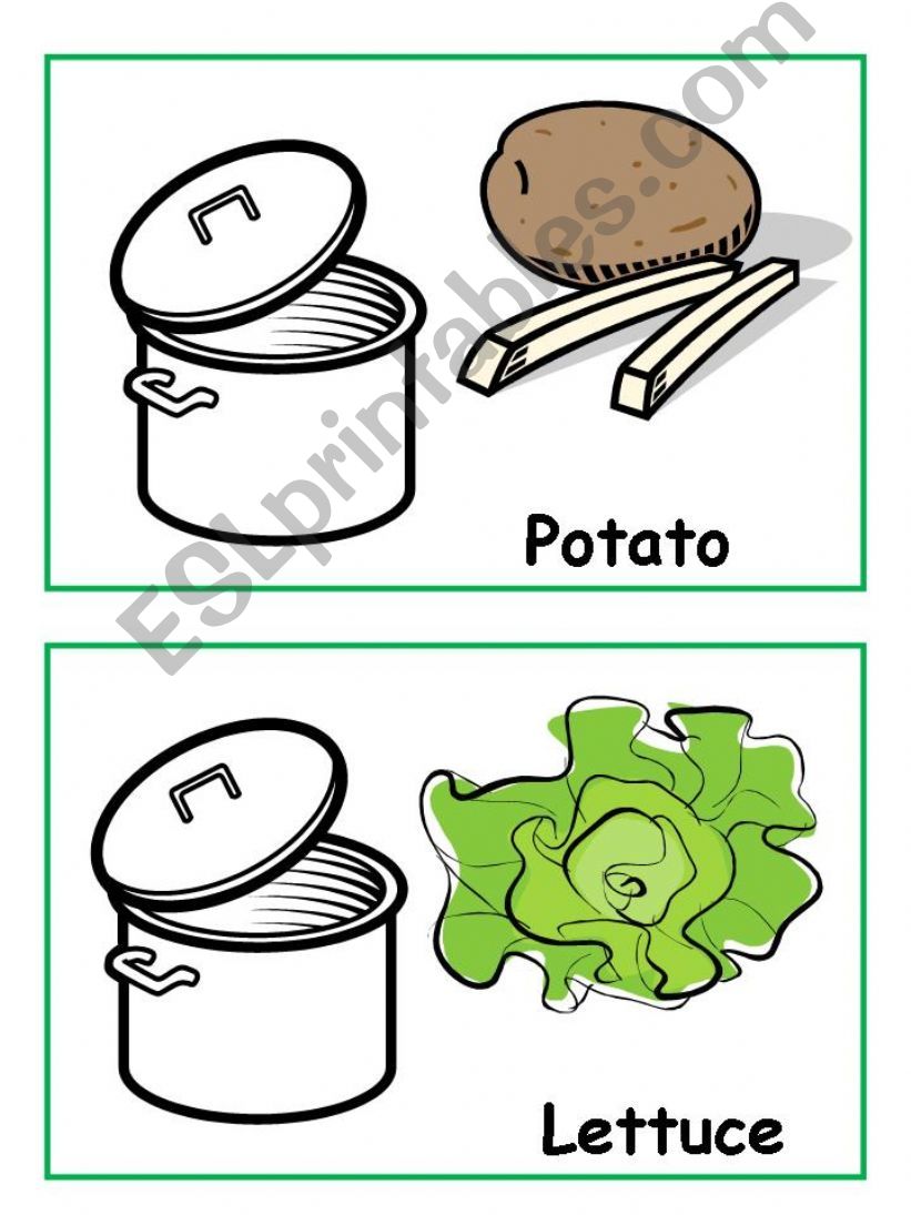 Vegetables Flashcards powerpoint