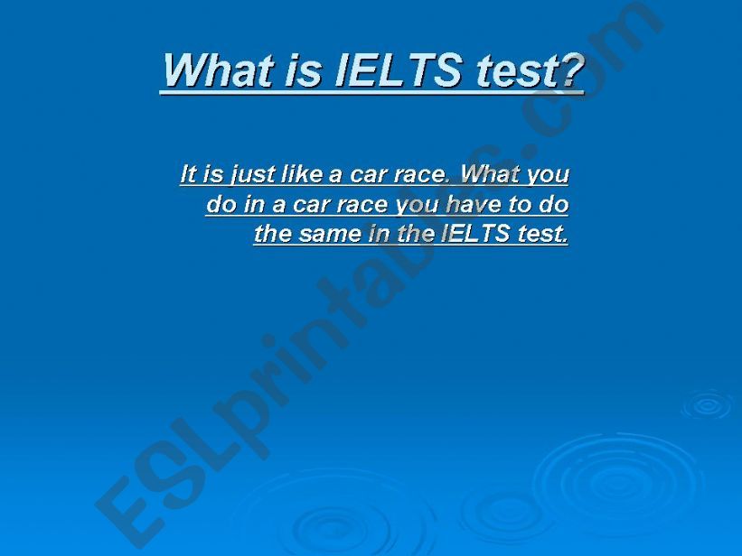 What is an IELTS test? powerpoint