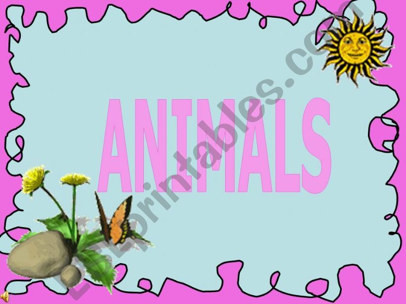 ANIMALS powerpoint