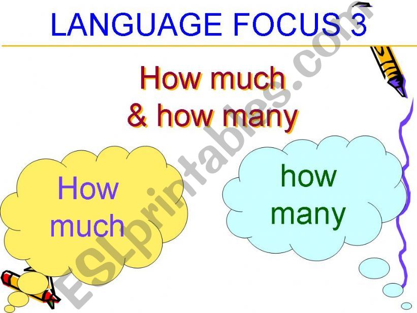 HOW MUCH VS HOW MANY GAME powerpoint