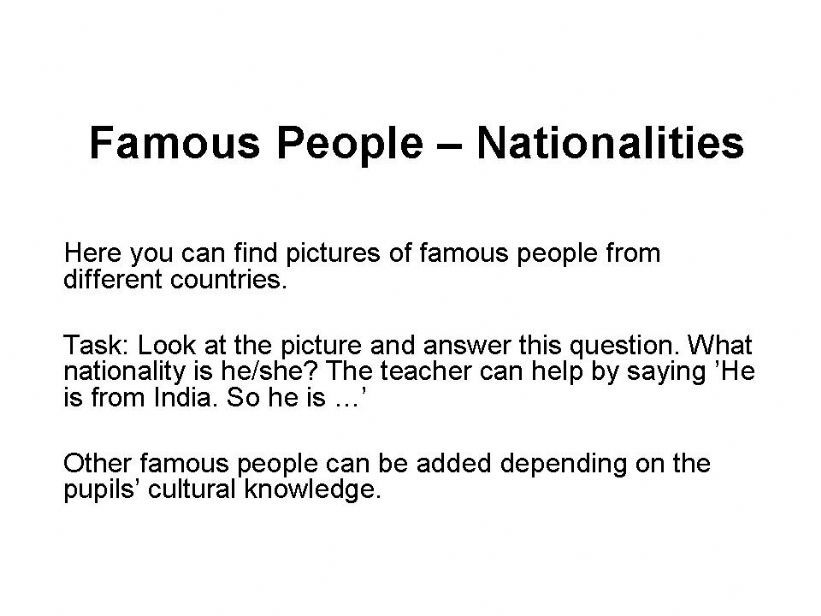 Nationalities powerpoint