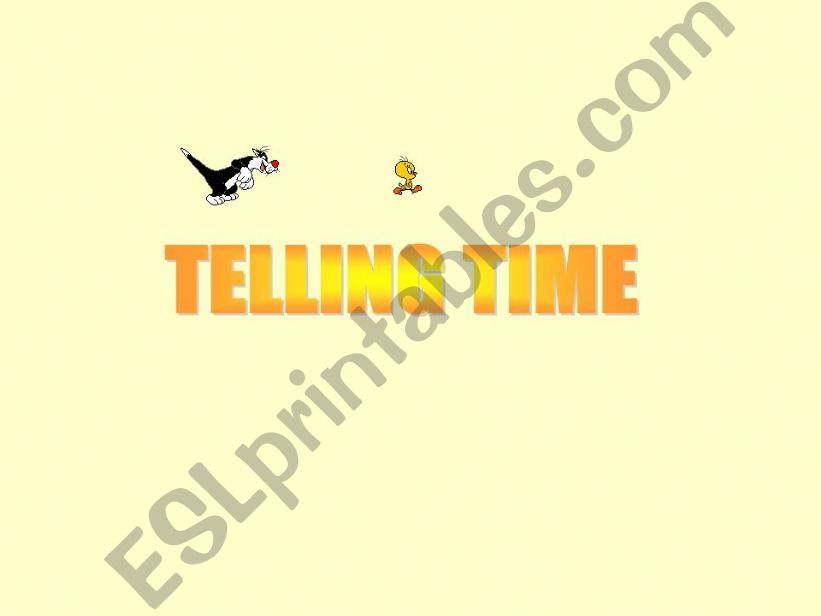 TELLING TIME powerpoint