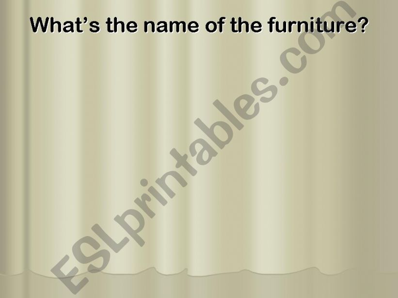 FURNITURE powerpoint