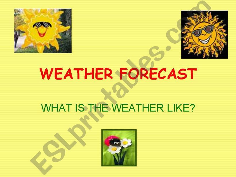 the weathet forecast powerpoint