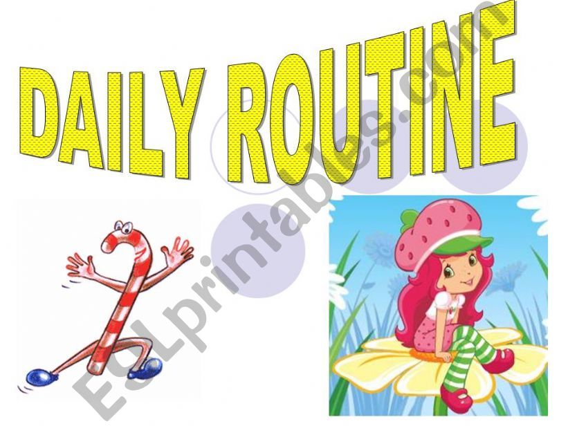 DAILY ROUTINE ACTIVITIES powerpoint