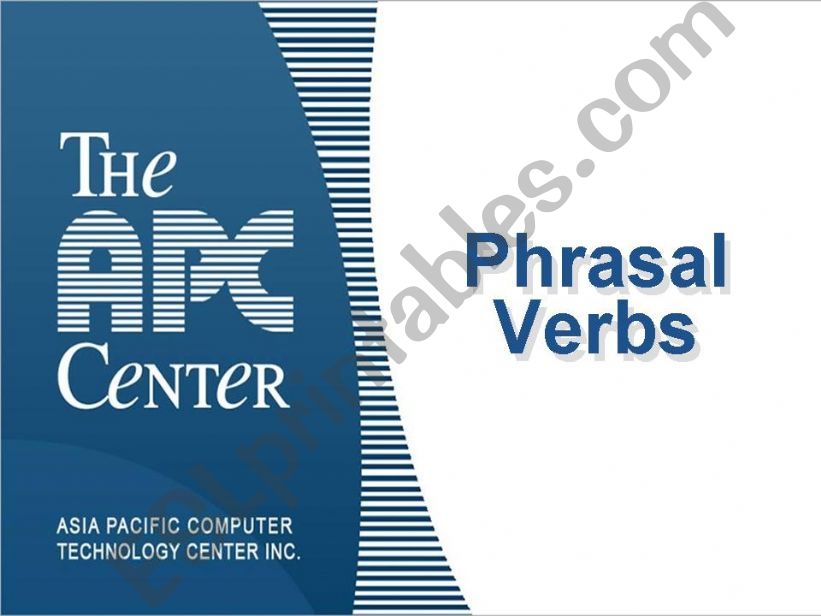 Phrasal Verbs powerpoint