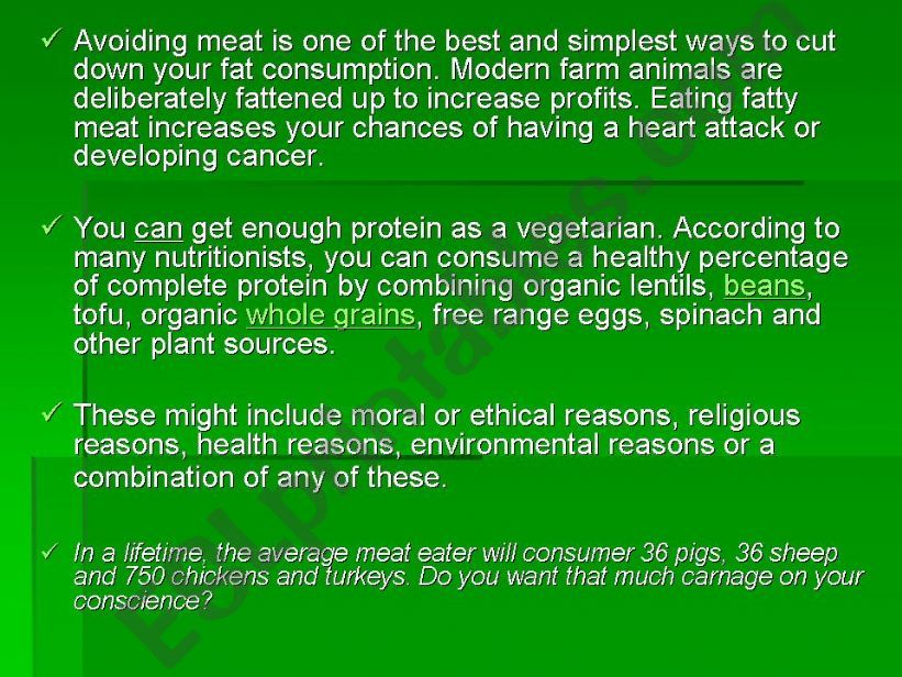 Food and diet powerpoint