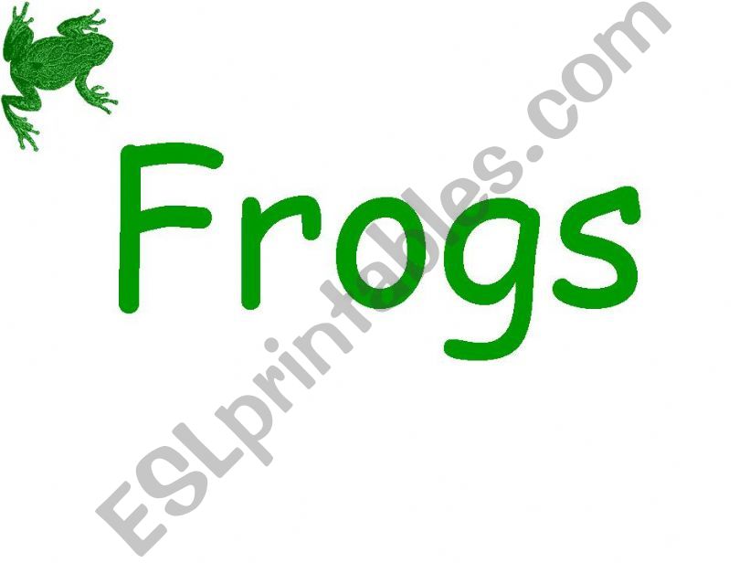 Frogs powerpoint