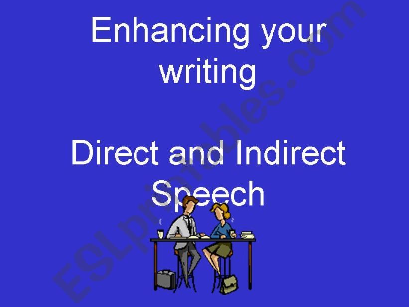 direct and indirect speech powerpoint