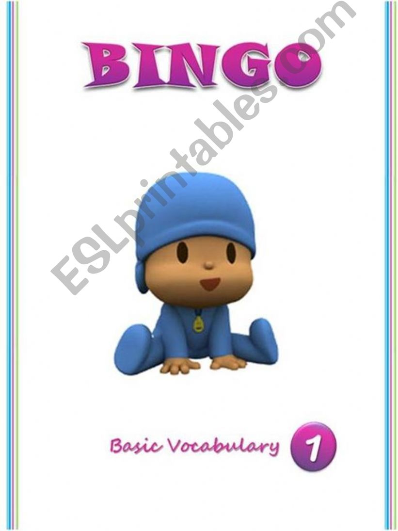 Bingo 1 (Basic vocavulary)  powerpoint