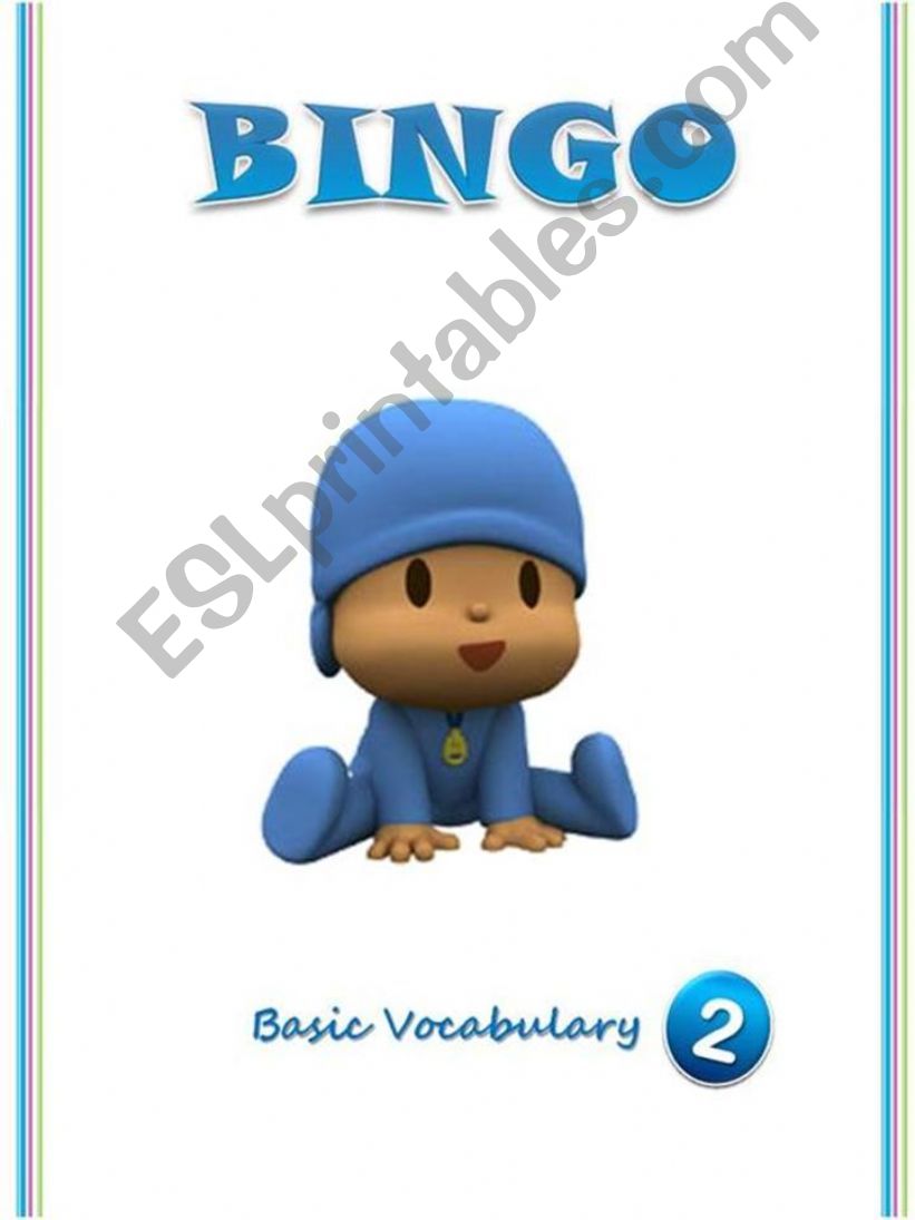Bingo 2 (Basic vocavulary)  powerpoint