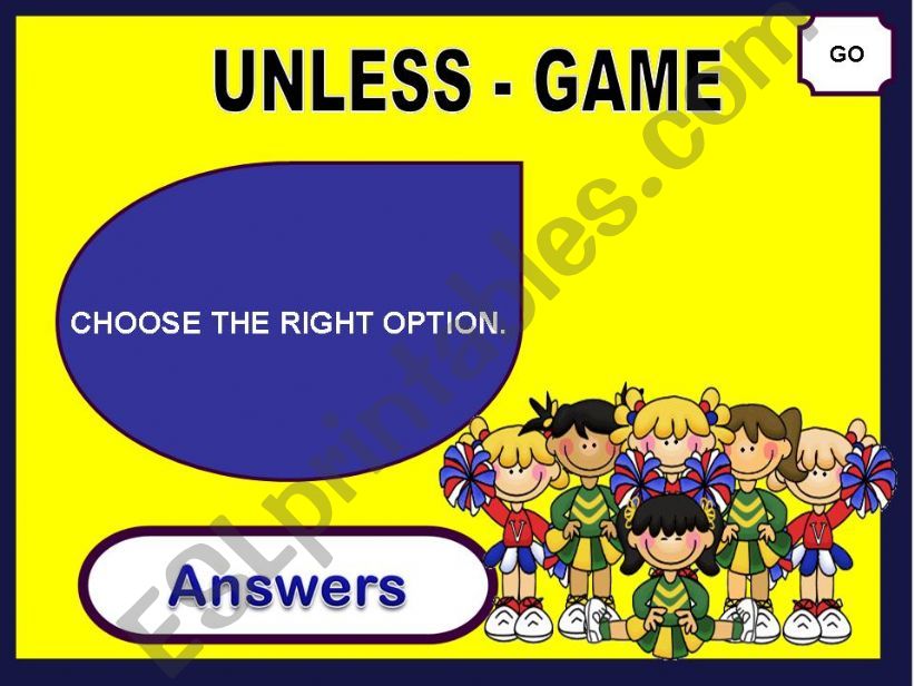 UNLESS - GAME powerpoint