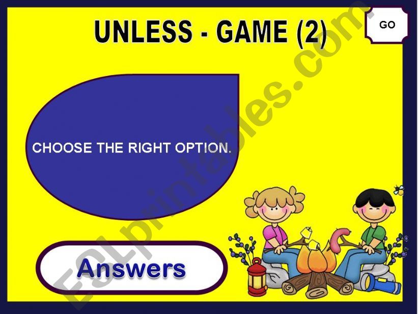 UNLESS - GAME (2) powerpoint