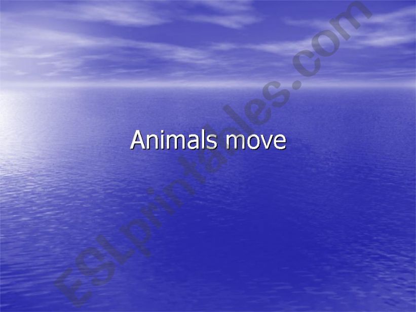 Animals move powerpoint