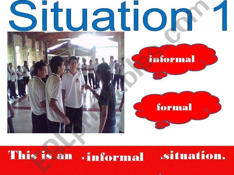FORMAL AND INFORMAL ENGLISH powerpoint