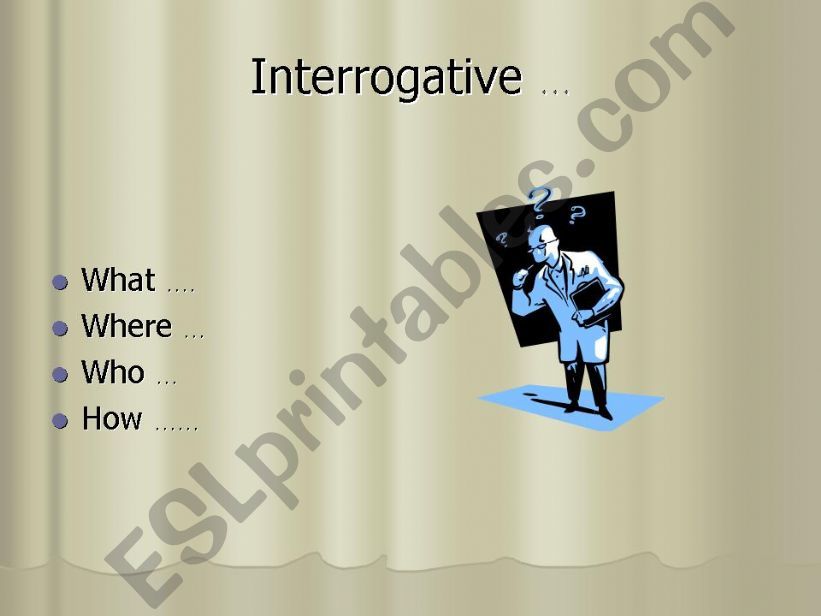 Interrogative powerpoint