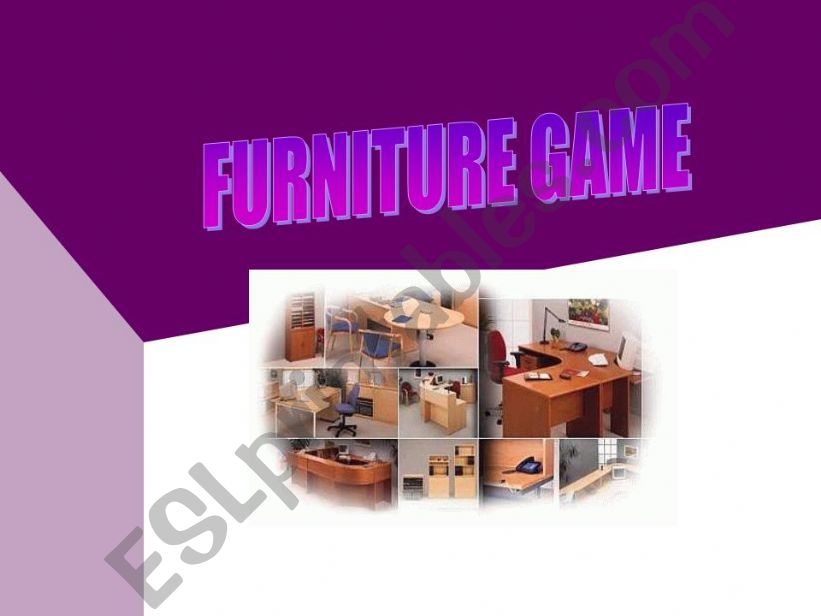 FURNITURE GAME powerpoint