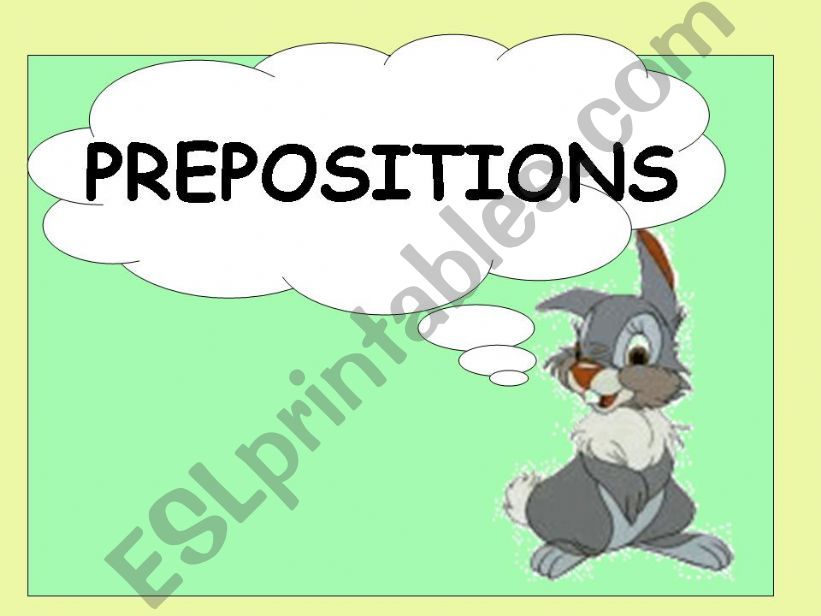 prepositions  powerpoint