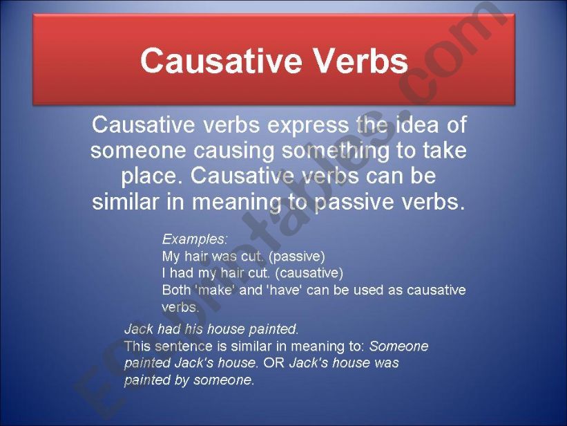 causative verbs powerpoint