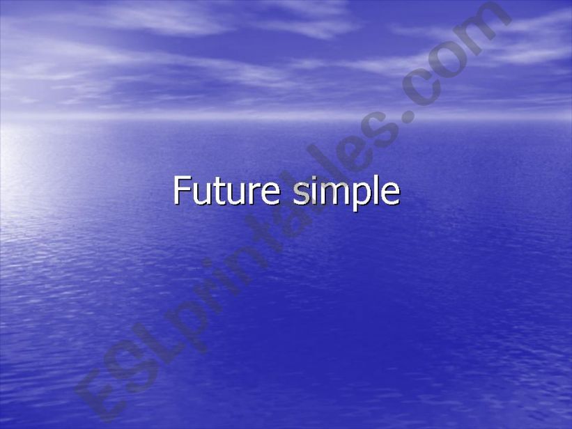future simple powerpoint