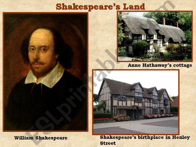 Shakespeares Land powerpoint