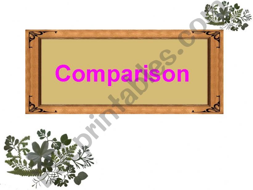 comparisons powerpoint