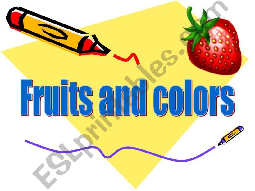 fruits and colours powerpoint