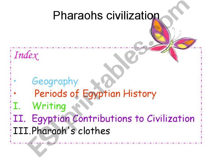 Pharaohs civilization powerpoint
