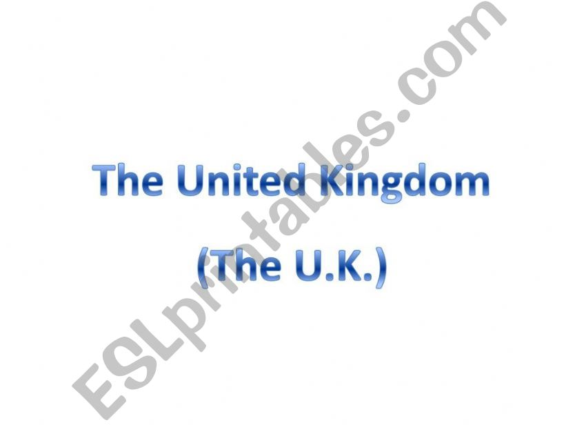 The United Kingdom, England and London