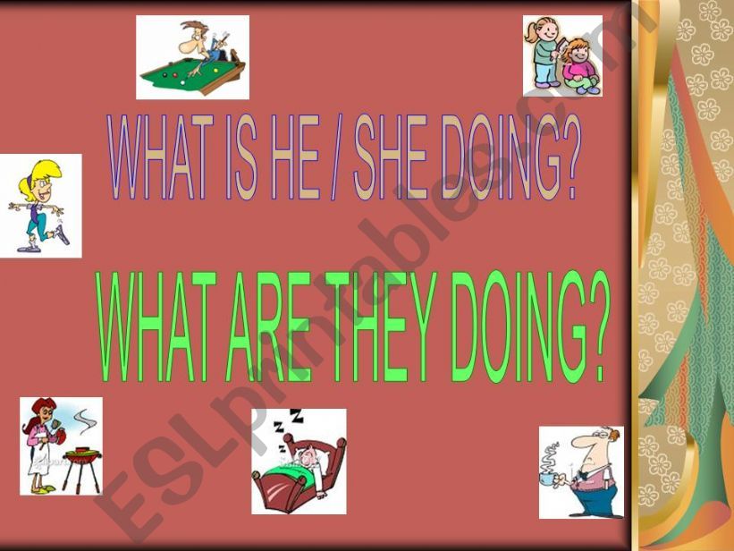 Present Continuous activity powerpoint
