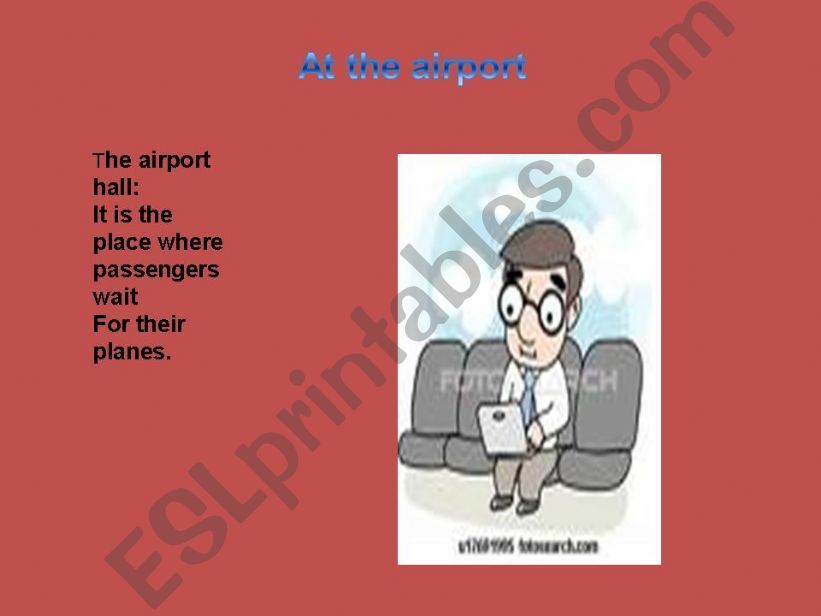 At the airport powerpoint